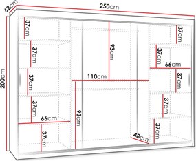 Ντουλάπα Wika 250 συρόμενη-Leuko