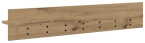 vidaXL Τοίχου Κρεμάστρα με ράφι artisan δρυς 100 x 10.5 x 18 εκ