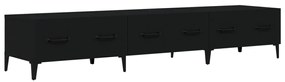 vidaXL Έπιπλο Τηλεόρασης Μαύρο 150x34,5x30 εκ. από Επεξεργασμένο Ξύλο