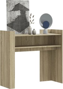 vidaXL Τραπέζι Κονσόλα Sonoma Δρυς 100x35x90 εκ. Επεξεργασμένο Ξύλο