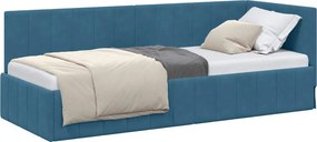 vidaXL Κρεβάτι Γωνίας Μπλε 80 x 200 cm Βελούδο