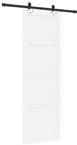vidaXL Σετ Συρόμενης Πόρτας ORKDAL Λευκό και μαύρο 78 x 232 cm