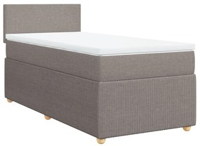 ΚΡΕΒΑΤΙ BOXSPRING ΜΕ ΣΤΡΩΜΑ TAUPE 90X190 ΕΚ.ΥΦΑΣΜΑΤΙΝΟ 3289608