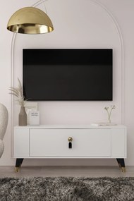 Stewehome Μοντέρνο έπιπλο τηλεόρασης με ντουλάπι 120x26x48 cm