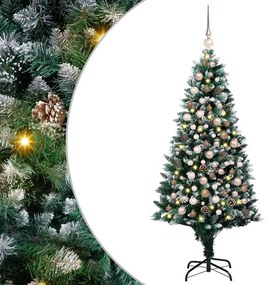 vidaXL Τεχνητό Χριστουγεννιάτικο Δέντρο με 300 LED Πράσινο 180 cm