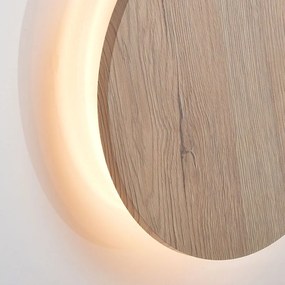 Απλίκα Τοίχου LED Aca Eclipse ZM1710LEDWLW Light Wood