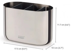 Βάση οδοντόβουρτσας Joseph Joseph EasyStore Luxe 70581, Αποσπώμενο, Γκρι/Inox
