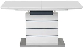 Τραπέζι επεκτεινόμενο Darsile Inart γκρι-ανθρακί mdf 140-180x90x76εκ 180x90x76 εκ.