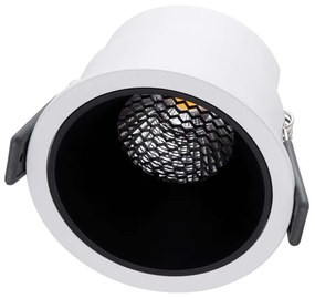 Φωτιστικό Οροφής - Σποτ Χωνευτό Pluto-M 60253 10W Led Φ8,4x5,9cm White-Black GloboStar