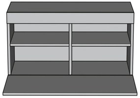 Έπιπλο Αποθήκευσης ARLET Livorno Oak/Nimhpea Alba 80x45x33.6