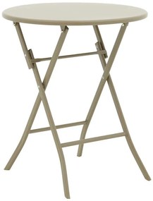 Σετ κήπου Τραπεζαρία Albero-Lindaria 3τεμ μέταλλο σε σαμπανιζε απόχρωση Φ60x70εκ 60x60x70 εκ.