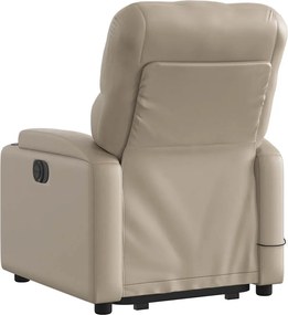 vidaXL Πολυθρόνα Μασάζ Ηλεκ.Ανακλινόμενη με Ανύψωση Συνθ. Δέρμα