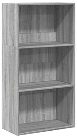 Βιβλιοθήκη Γκρι Sonoma 60x30x114 cm Ξύλινη κατασκευή - Γκρι