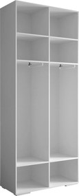 Ντουλάπα Inova IV 100 Δίφυλλη-Cashmere - Μαύρο