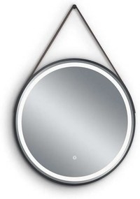 Καθρέπτης Τοίχου Στρογγυλός Fine 1800102 Φ60cm Black Mirrors &amp; More Metal, Glass