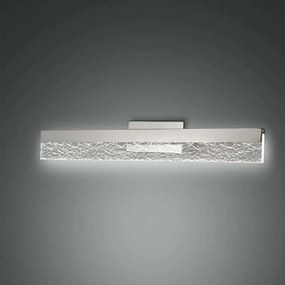 Φωτιστικό Τοίχου - Απλίκα Sinis 3719-26-138 51,5x7,7x6,6cm Led 660lm 12W Chrome Fabas Luce Μέταλλο, Μεθακρυλικό