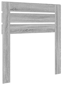 vidaXL Κεφαλάρι Γκρίζο Σονομα 90 cm Επεξεργασμένο ξύλο