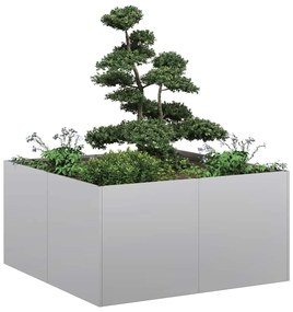 vidaXL Ζαρντινιέρα 80x80x40 εκ. από Γαλβανισμένο Ατσάλι