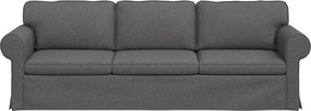 vidaXL Καναπές Σκούρο Γκρι