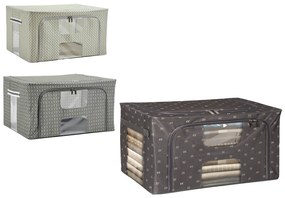 Κουτί Αποθήκευσης Non Woven Με Παράθυρο 55lt 50x40x28cm Σε 3 Σχέδια