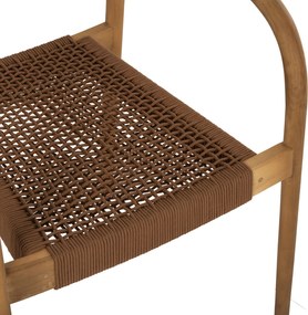 ΠΟΛΥΘΡΟΝΑ OSLO HM9636.01 ΞΥΛΟ TEAK ΦΥΣΙΚΟ &amp; ΣΧΟΙΝΙ--B’ΔΙΑΛΟΓΗΣ 55x54x80Y εκ.