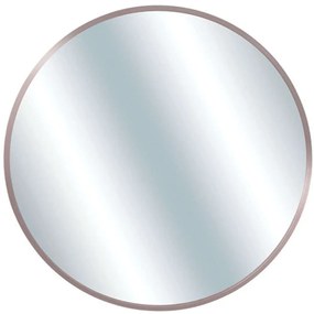 Καθρέπτης Τοίχου Στρογγυλός 15-00-23358-3 60x4x60cm Pink-Silver Marhome Αλουμίνιο,Γυαλί