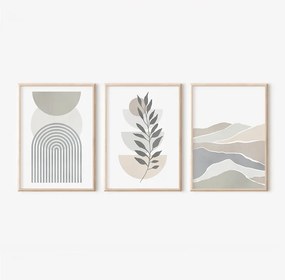 Πίνακας Werda pakoworld τρίπτυχος με ψηφιακή εκτύπωση και πλαίσιο 33x1.5x48εκ