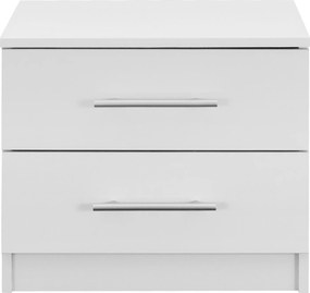 ΚΟΜΟΔΙΝΟ ΜΕΛΑΜΙΝΗΣ CHELSEA HM2220.05 ΛΕΥΚΟ 48x40,5x41,5 εκ.