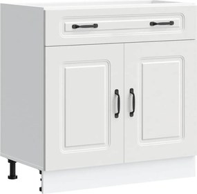 vidaXL ντουλάπι βάσης κουζίνας Kalmar Λευκό από Επεξεργασμένο Ξύλο