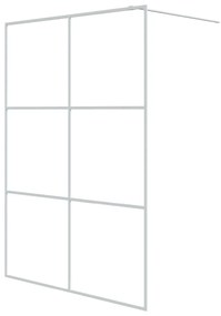 Διαχωριστικό Ντουζιέρας Λευκό 140x195 εκ. από Διάφανο Γυαλί ESG - Λευκό