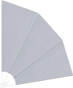 vidaXL Αδιάφανο σκίαστρο μπαλκονιού 160 x 160 cm Πολυεστέρας Γκρι