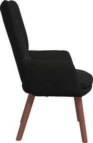 vidaXL Πολυθρόνα Μαύρο 63 x 67 x 94 εκ. Βελούδο