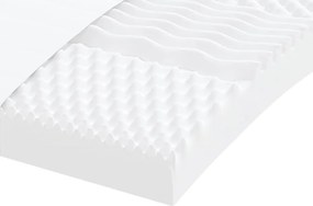 vidaXL Στρώμα Αφρού 7 Ζωνών Σκληρότητα 20 ILD Λευκό 90 x 190 εκ.