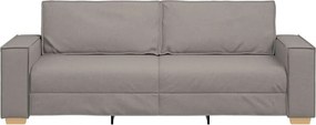 vidaXL 3-Θέσιος καναπές Taupe 220 cm ύφασμα