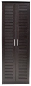 Παπουτσοθήκη-ντουλάπα SANTE pakoworld 21 ζεύγων χρώμα wenge 60x37x183εκ