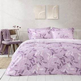 Σεντόνια Florelia (Σετ 4τμχ) Lila Nima Υπέρδιπλo 240x260cm 100% Βαμβάκι