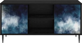vidaXL Ντουλάπι TV RAALTE 102 x 33 x 51 εκ Μαύρη Δρυς