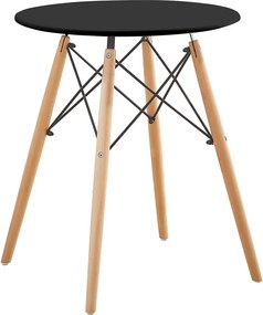 Τραπέζι ArteLibre RAPTOR Μαύρο MDF/Ξύλο 60x60x70cm