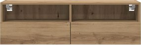 vidaXL Ντουλάπι Τηλεόρασης Τοίχου 100 x 30 x 30 cm artisan δρυς