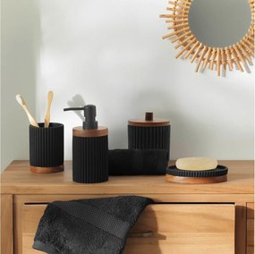 ΑΞΕΣΟΥΆΡ ΜΠΆΝΙΟΥ SOAP DISPENSER PLAIN POLYRESIN ACACIA NIAGARA NOIR