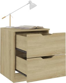 vidaXL Κομοδίνο Χρώμα Sonoma Δρυς 40 x 40 x 50 εκ. από Μοριοσανίδα
