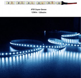 Adeleq Ταινία Led 5 Μέτρα 12Vdc 12W Και 120Led Ανά Μέτρο Ip20 Μπλε 30-461212014