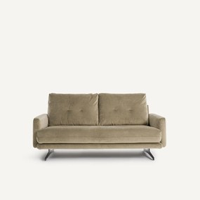 Διθέσιος καναπές από λινό βελούδο, DELICATO