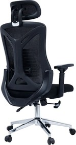 Καρέκλα γραφείου διευθυντή WING mesh μαύρο 65x61x117/125