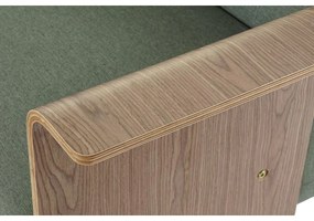 Καναπές-Κρεβάτι DKD Home Decor 203 x 87 x 81 cm Μαύρο Μέταλλο Καφέ Πράσινο