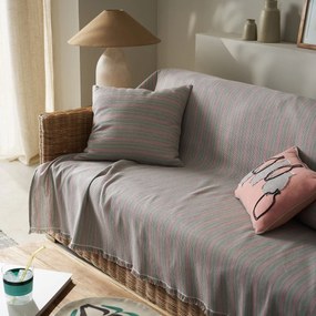 Ριχτάρι Πολυθρόνας (180x180) Gofis Home Nymeria Pink Stripe 574/17
