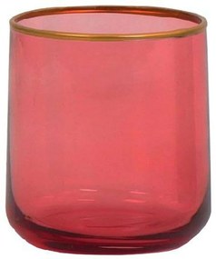 Κηροπήγιο Για Ρεσώ RAB451K6 8cm Pink-Gold Espiel Glass