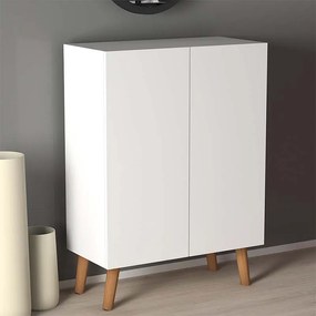Παπουτσοθήκη Luce Megapap 12 ζευγών χρώμα λευκό 70x35x85εκ.
