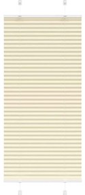 vidaXL Πλισέ περσίδα Κρέμα 60x100 cm Πλάτος υφάσματος 59,4 cm