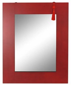 Τοίχο καθρέφτη DKD Home Decor Μαύρο Κόκκινο Ανατολικó 70 x 2 x 90 cm